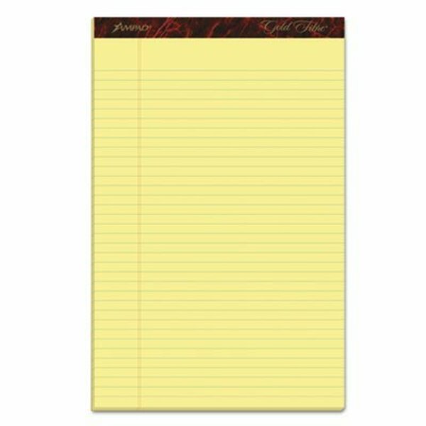 Ampad/ Of Amercn Pd&Ppr Ampad, GOLD FIBRE WRITING PADS, WIDE/LEGAL RULE, 8.5 X 14, CANARY, 50 SHEETS, DOZEN 20030